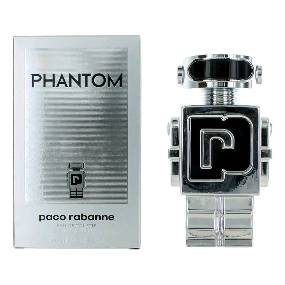 Paco Rabanne Phantom Eau de Toilette Spray for Men 3.4 Fl Oz