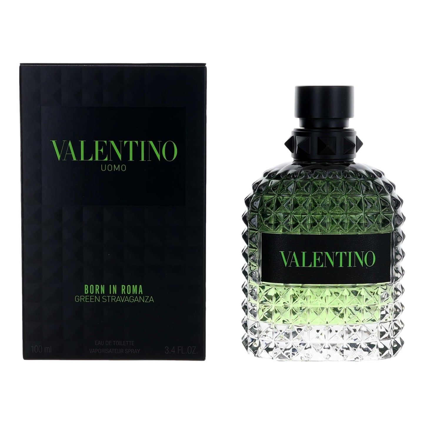Valentino Valentino Donna Born in Roma Green Stravaganza Eau de Toilette Spray for Men 3.4 Fl Oz