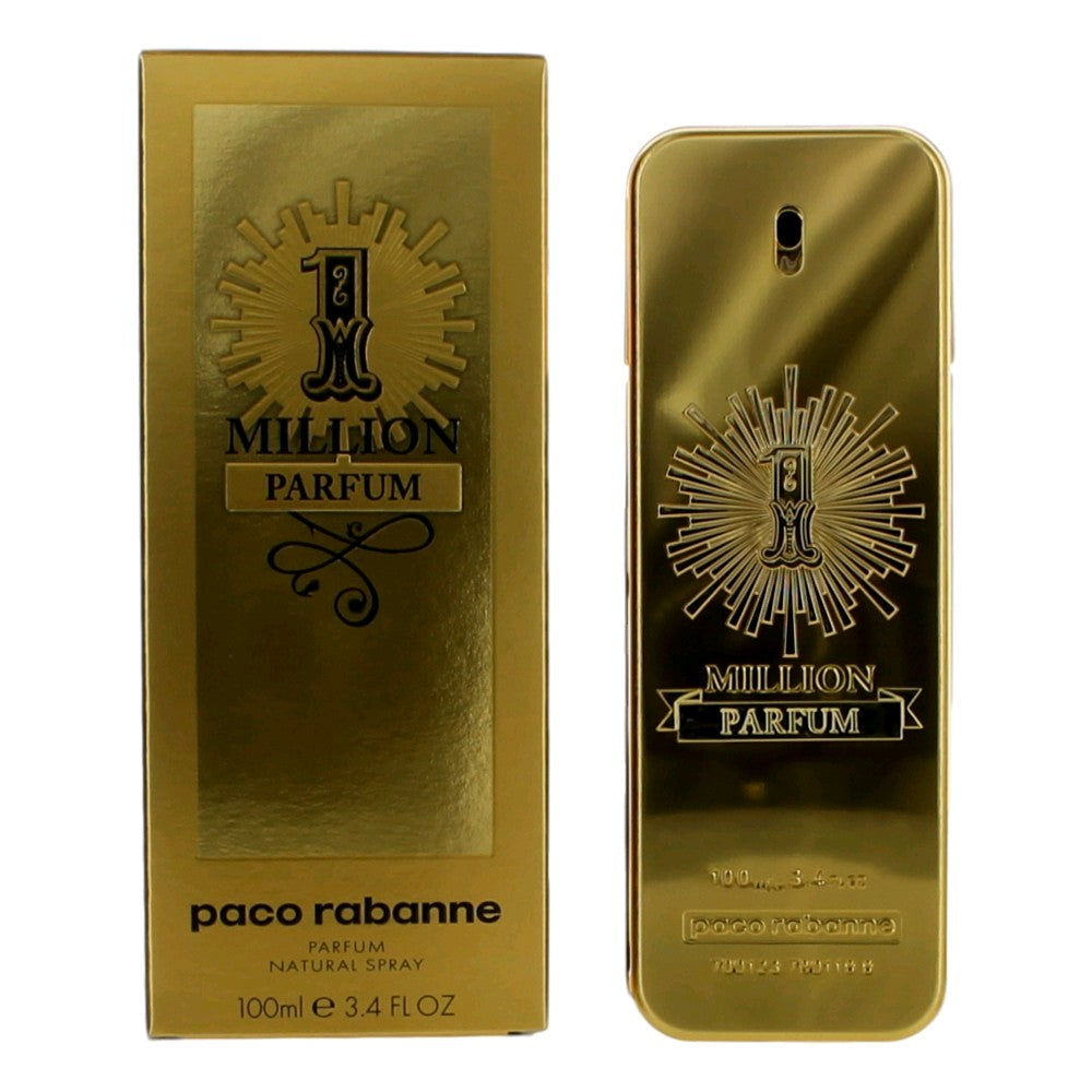 Paco Rabanne 1 Million Parfum Spray for Men 3.4 Fl Oz