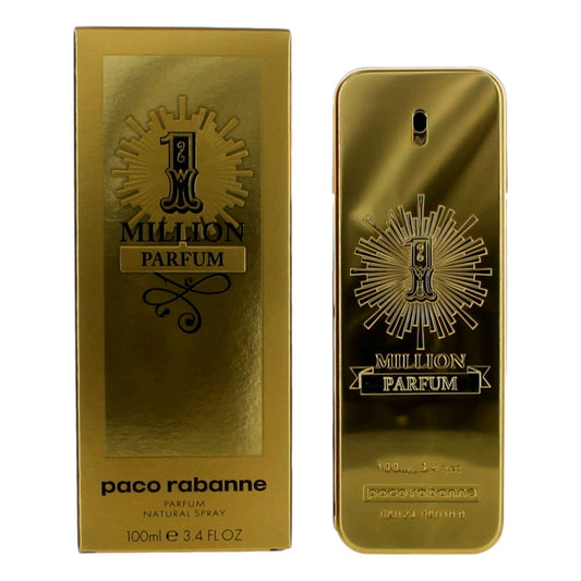 Paco Rabanne 1 Million Parfum Spray for Men 3.4 Fl Oz