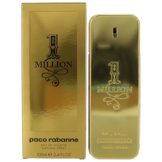 Paco Rabanne 1 Million Eau de Toilette Spray for Men 3.4 Fl Oz