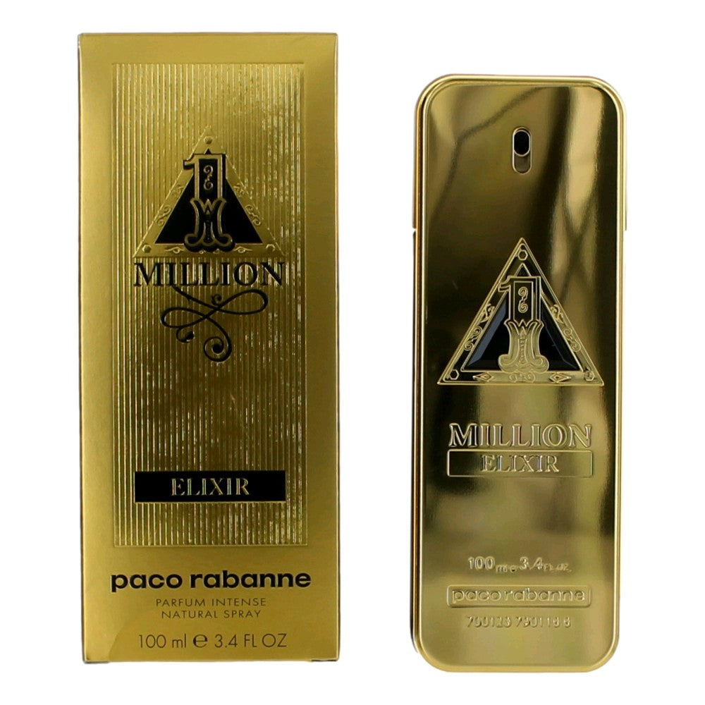 Paco Rabanne 1 Million Elixir Parfum Spray for Men 3.4 Fl Oz