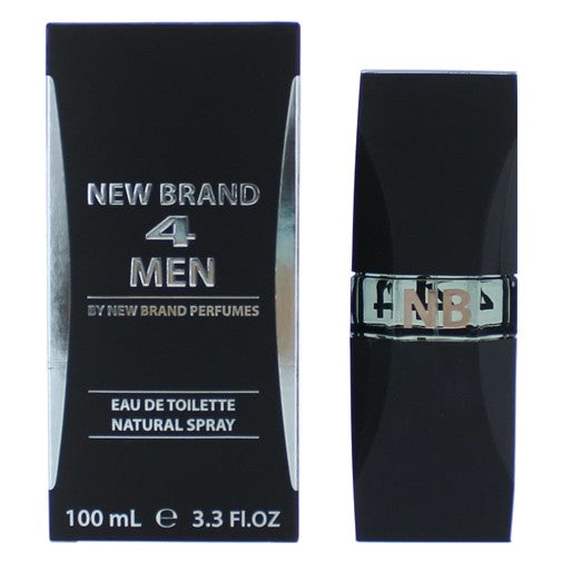 New Brand 4 Men Eau de Toilette Spray for Men 3.3 Fl Oz