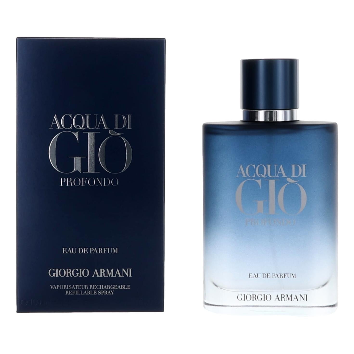 Giorgio Armani Acqua Di Gio Profondo Eau de Parfum Spray for Men 3.3 Fl Oz