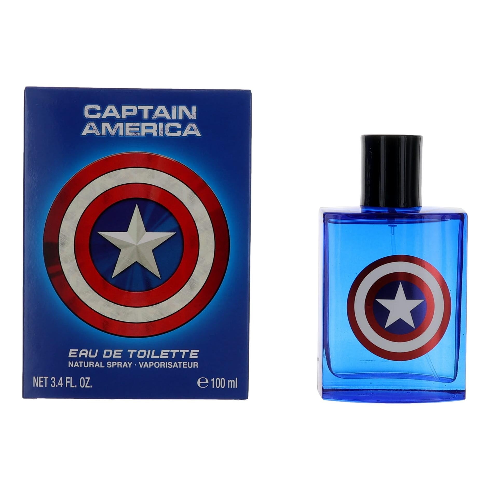 Marvel Captain America Eau de Toilette Spray for Kids 3.4 Fl Oz