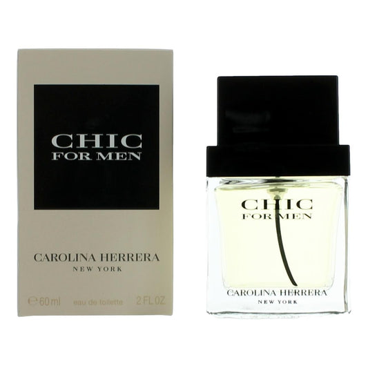 Carolina Herrera Chic Eau de Toilette Spray for Men 2 Fl Oz