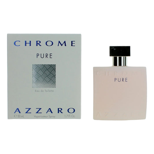 Azzaro Chrome Pure Eau de Toilette Spray for Men 1.7 Fl Oz