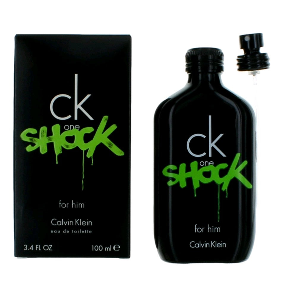 Calvin Klein CK One Shock Eau de Toilette Spray for Men 3.4 Fl Oz