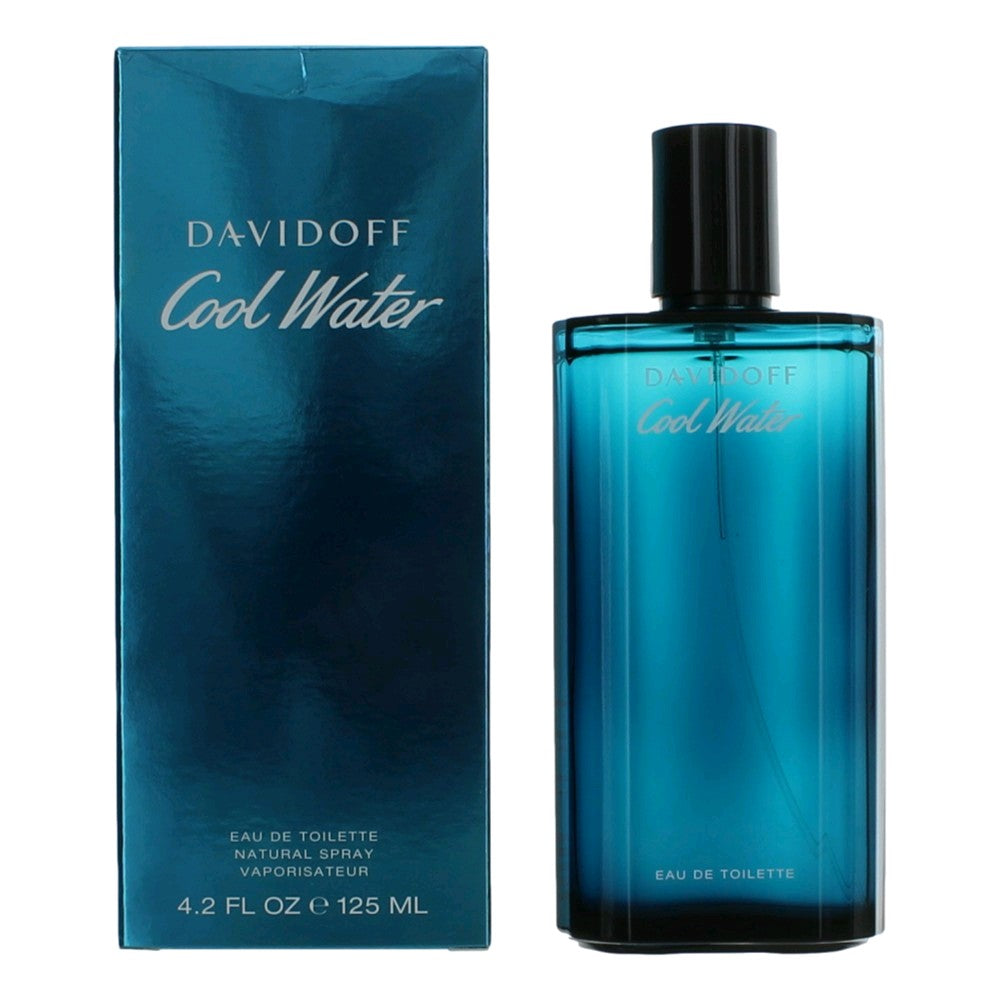 Davidoff Cool Water Eau de Toilette Spray for Men 4.2 Fl Oz