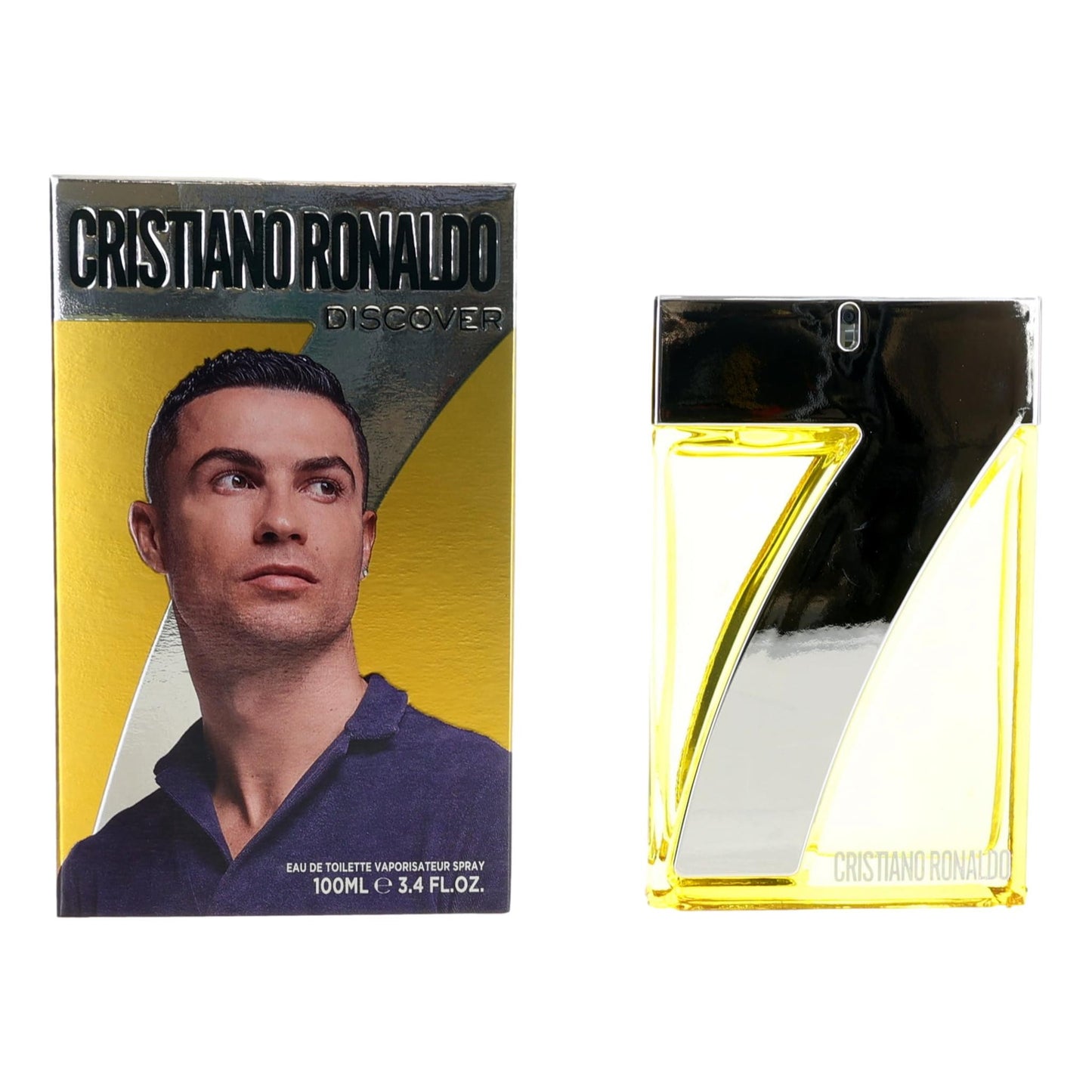 Cristiano Ronaldo CR7 Discover Eau de Toilette Spray for Men 3.4 Fl Oz