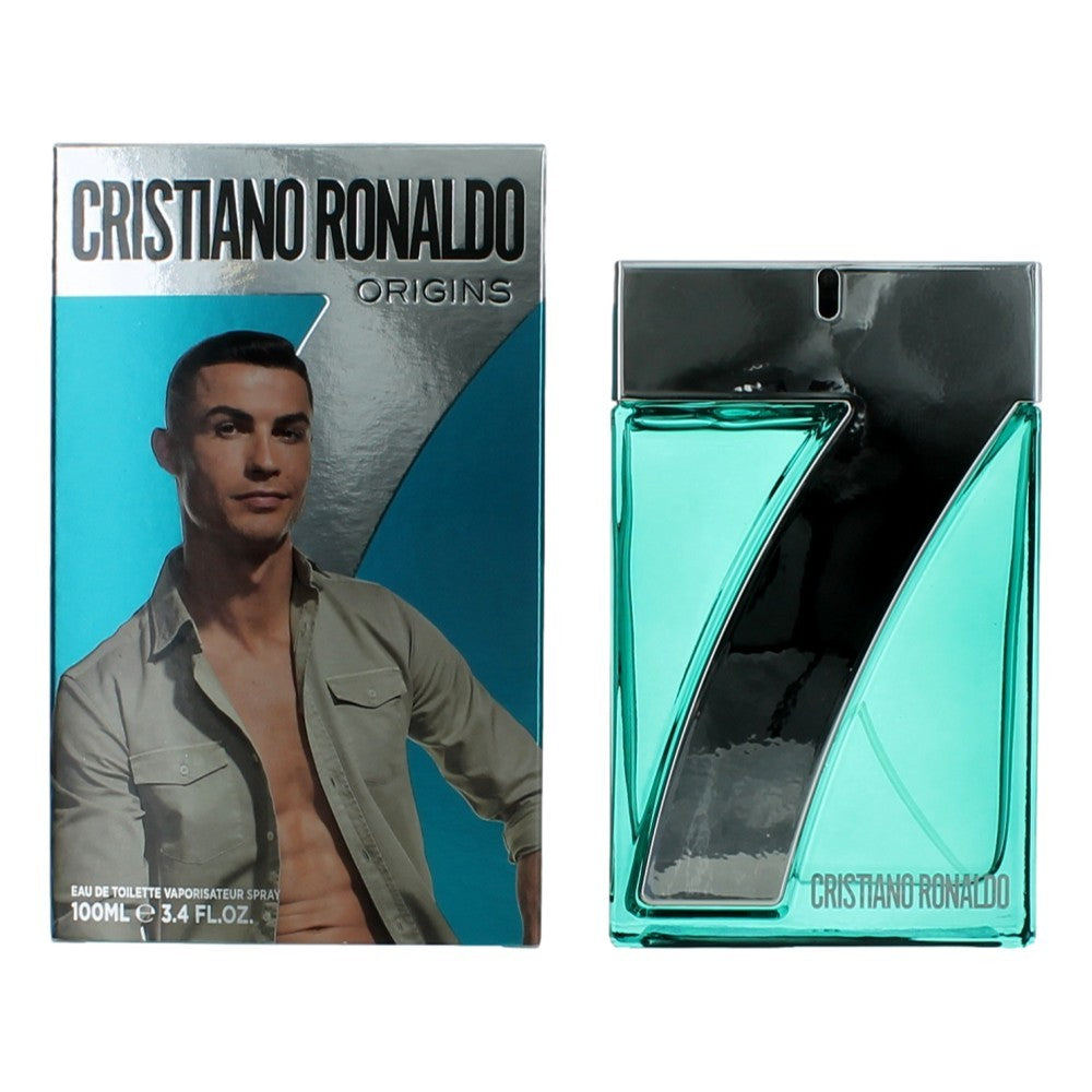 Cristiano Ronaldo CR7 Origins Eau de Toilette Spray for Men 3.4 Fl Oz