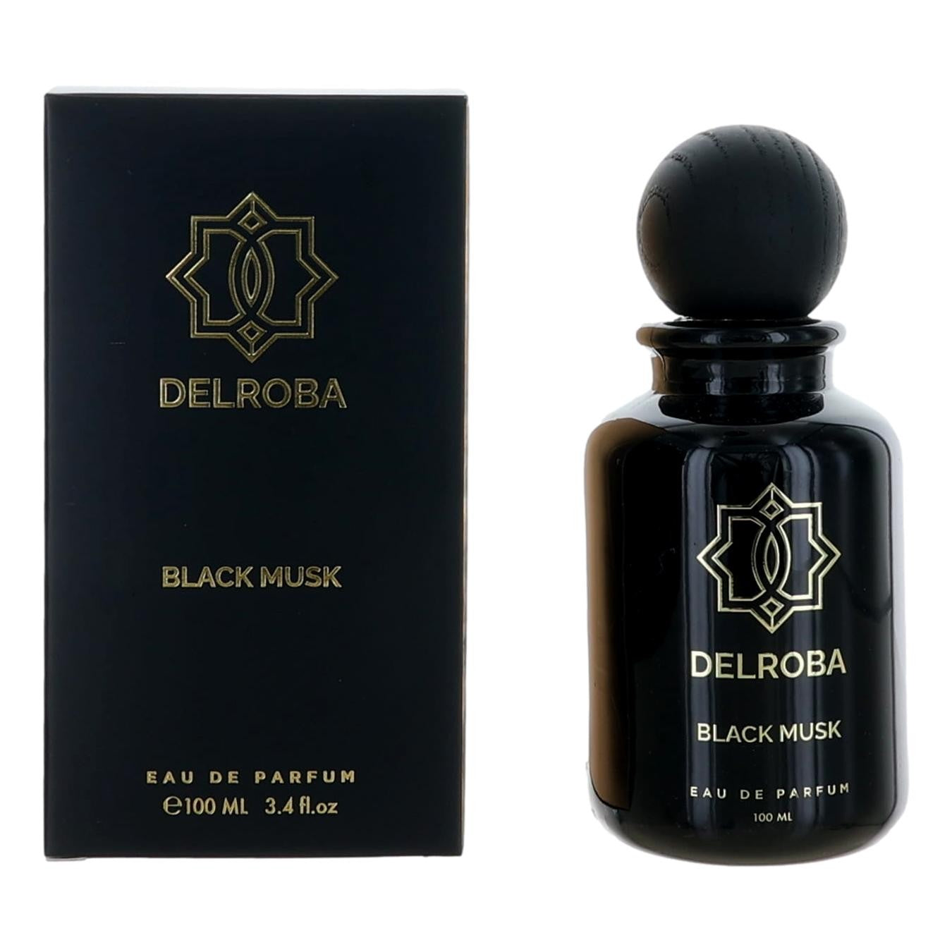 Delroba Delroba Black Musk Eau de Parfum Spray for Men 3.4 Fl Oz