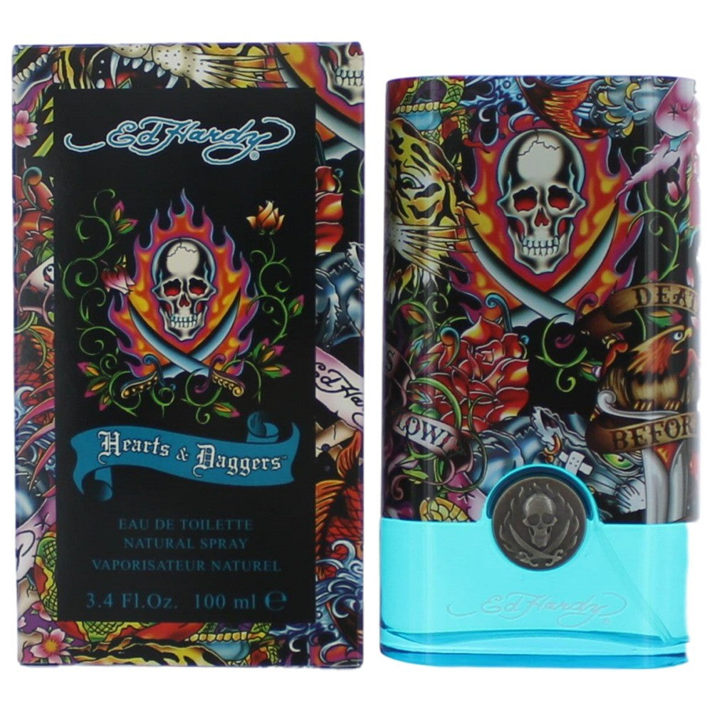 Christian Audigier Ed Hardy Hearts & Daggers Eau de Toilette Spray for Men 3.4 Fl Oz