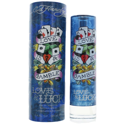 Christian Audigier Ed Hardy Love & Luck Eau de Toilette Spray for Men 3.4 Fl Oz