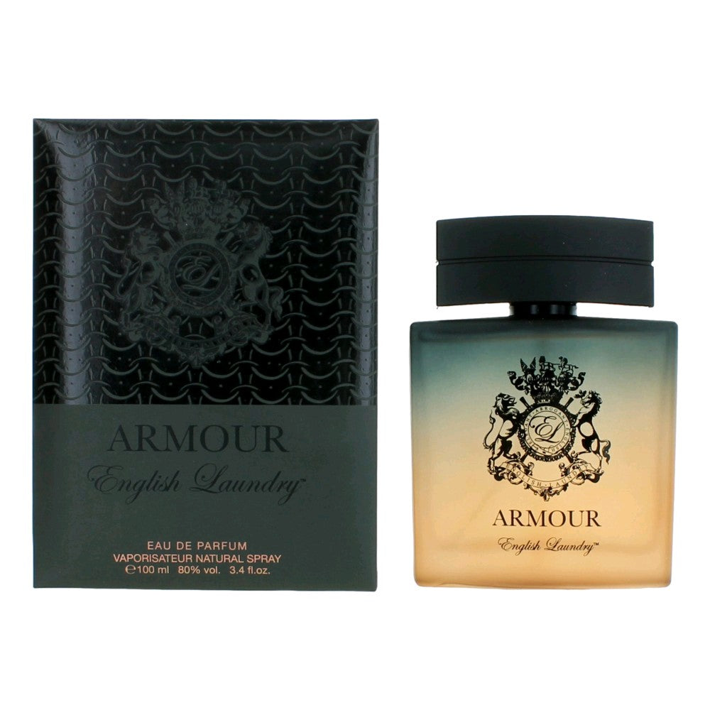 English Laundry Armour Eau de Parfum Spray for Men 3.4 Fl Oz