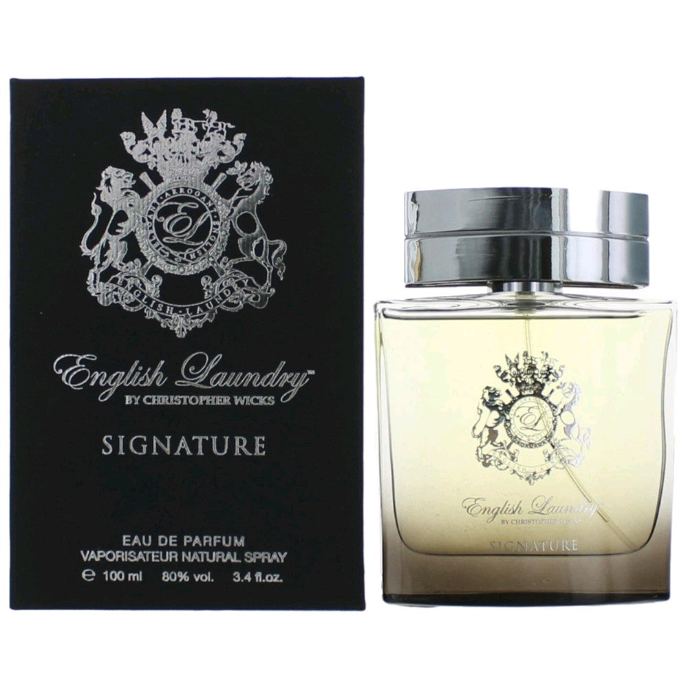 English Laundry Signature Eau de Parfum Spray for Men 3.4 Fl Oz