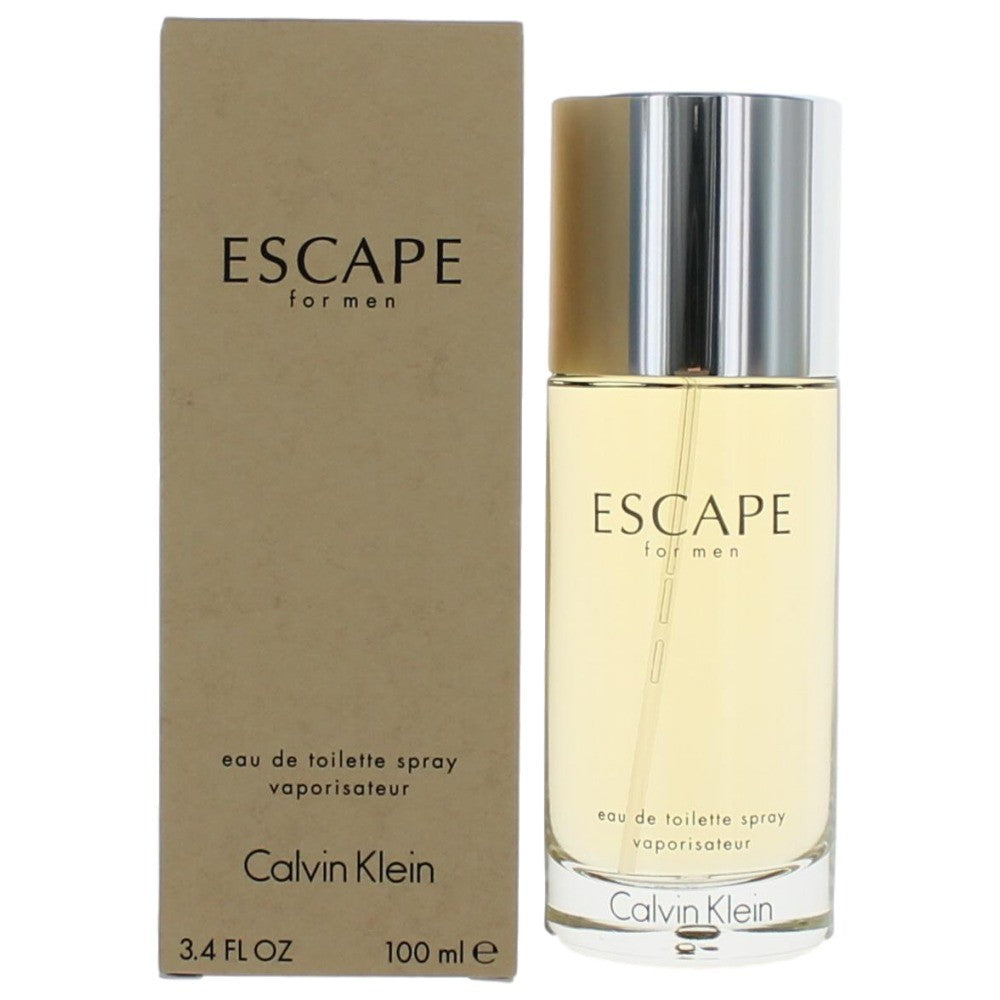 Calvin Klein Escape Eau de Toilette Spray for Men 3.4 Fl Oz