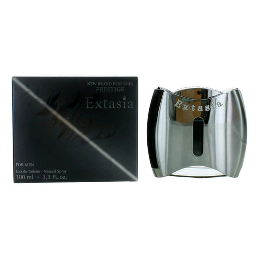 New Brand Extasia Eau de Toilette Spray for Men 3.3 Fl Oz