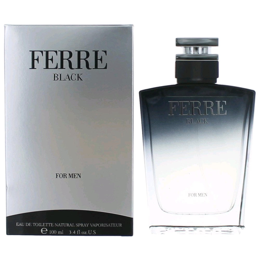 Gianfranco Ferre Ferre Black Eau de Toilette Spray for Men 3.4 Fl Oz