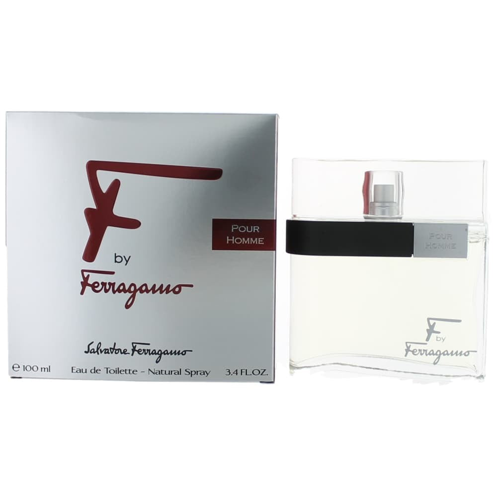 Salvatore Ferragamo F Eau de Toilette Spray for Men 3.4 Fl Oz