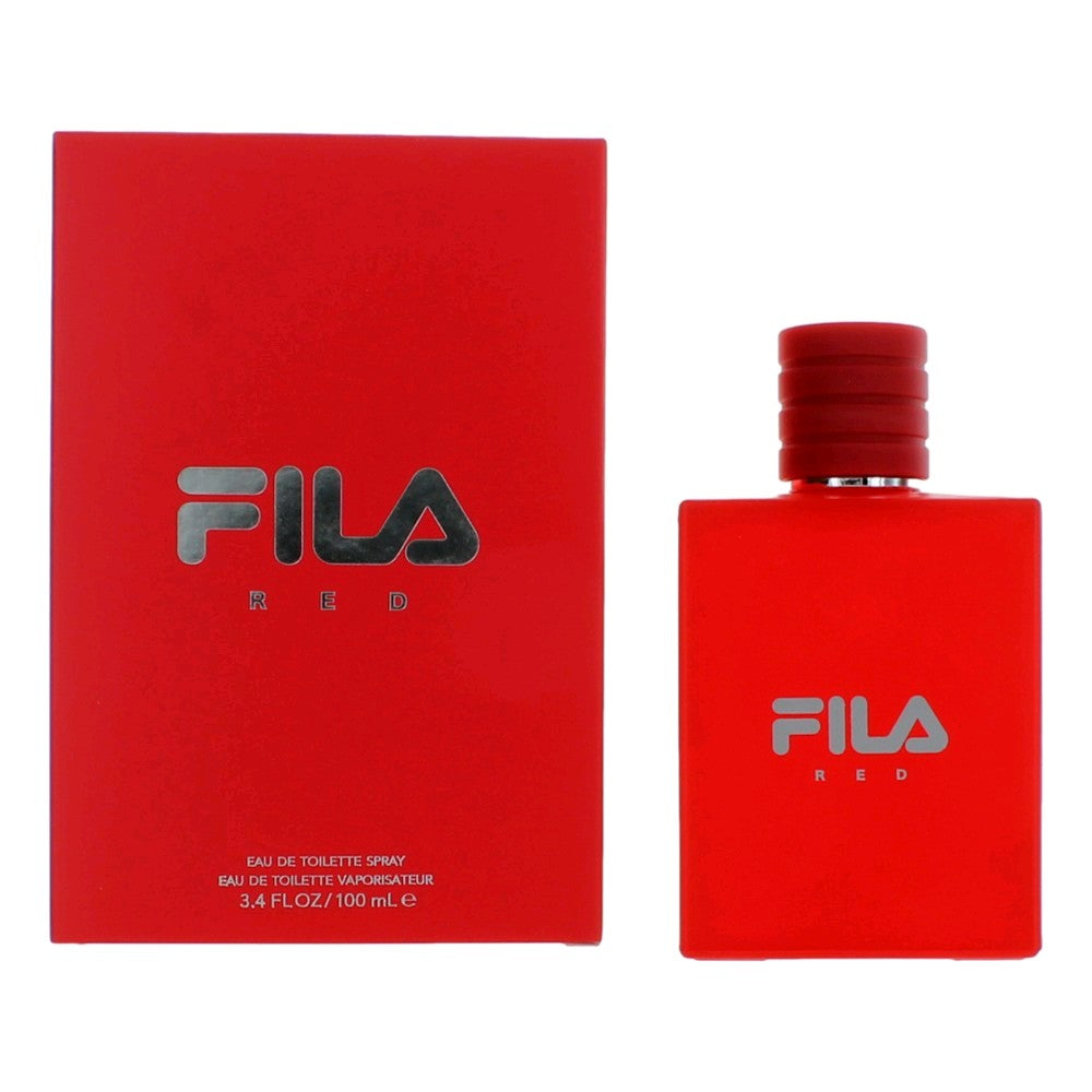 Fila Fila Red Eau de Toilette Spray for Men 3.4 Fl Oz