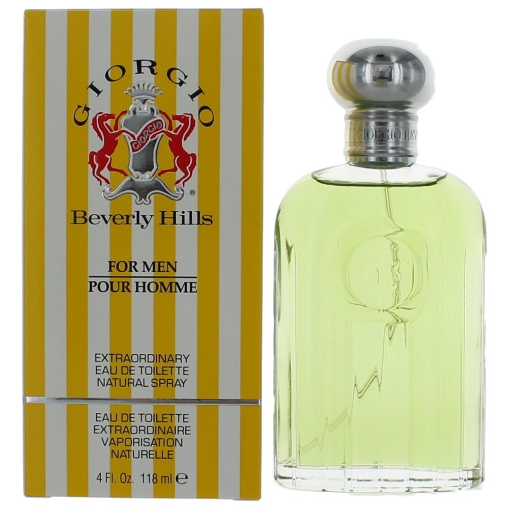 Beverly Hills Giorgio Eau de Toilette Spray for Men 4 Fl Oz