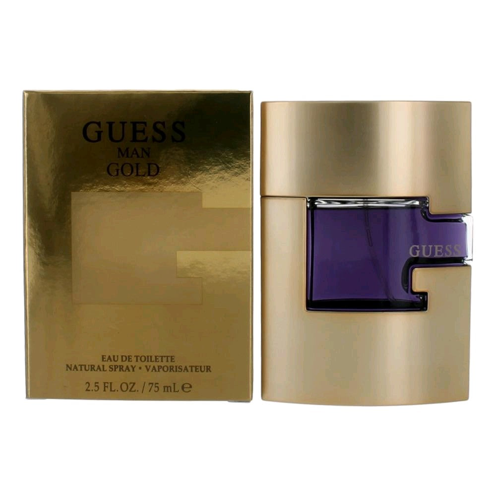 Guess Guess Gold Eau de Toilette Spray for Men 2.5 Fl Oz