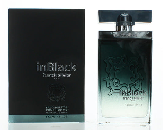 Franck Olivier In Black Eau de Toilette Spray for Men 2.5 Fl Oz