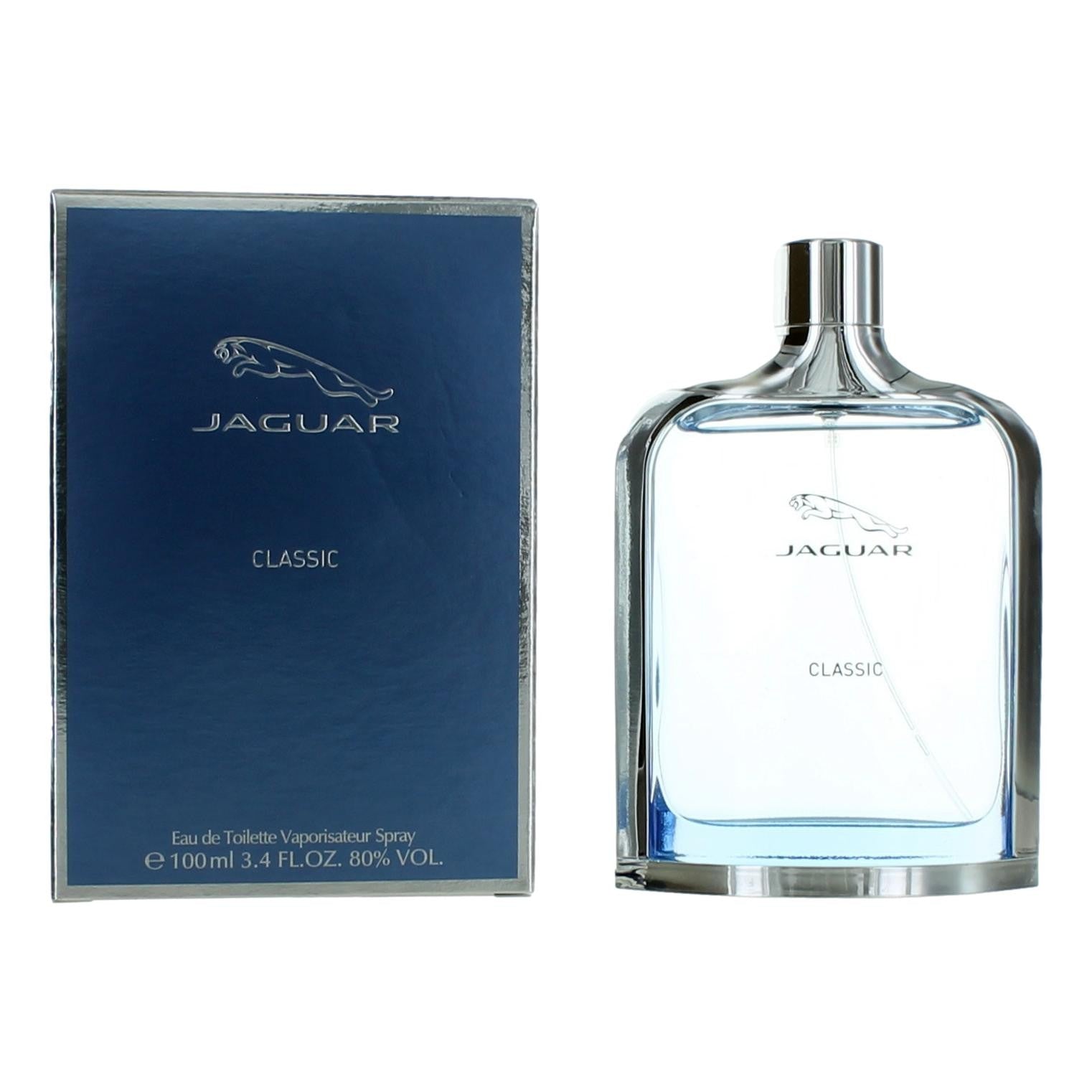 Jaguar Jaguar Classic Blue Eau de Toilette Spray for Men 3.4 Fl Oz