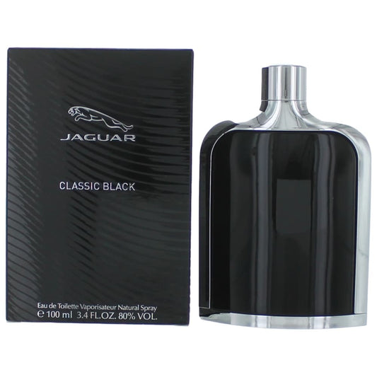 Jaguar Jaguar Classic Black Eau de Toilette Spray for Men 3.4 Fl Oz