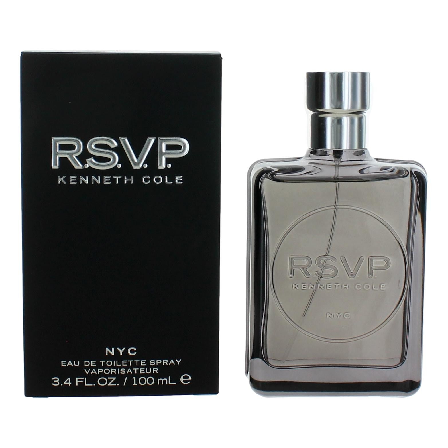 Kenneth Cole RSVP Eau de Toilette Spray for Men 3.4 Fl Oz