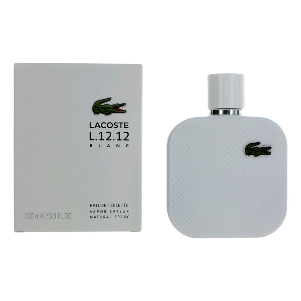 Lacoste Lacoste L.12.12 White Blanc Eau de Toilette Spray for Men 3.3 Fl Oz