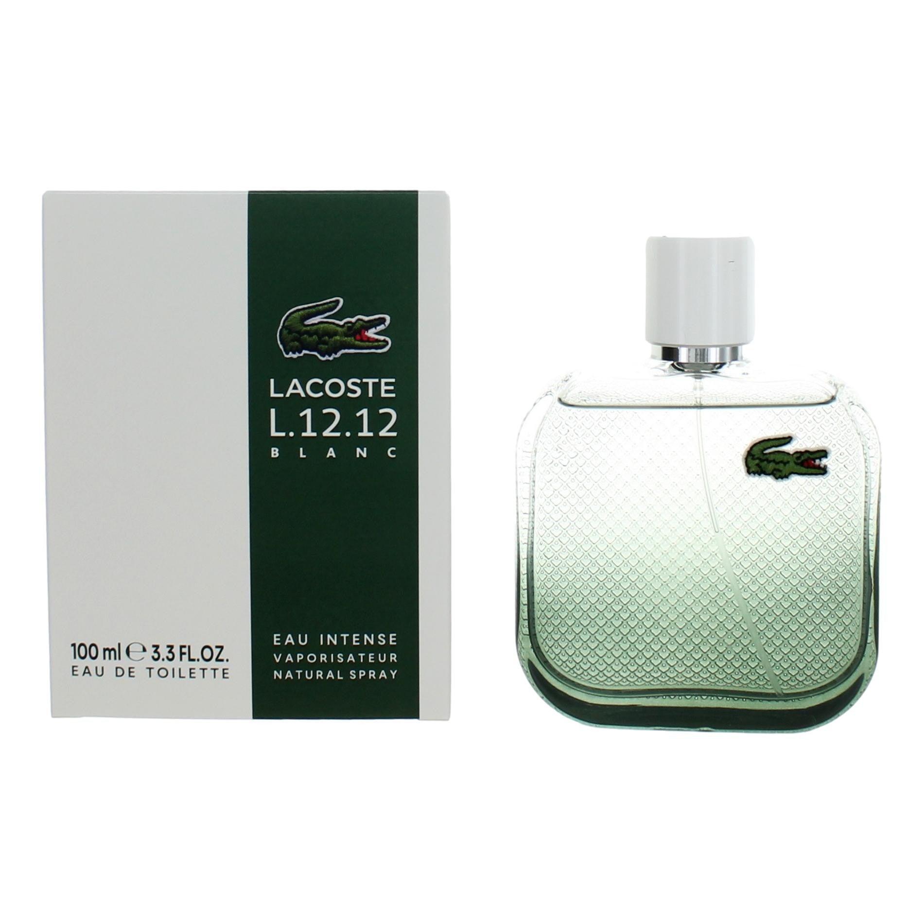 Lacoste Lacoste L.12.12 Blanc Intense Eau de Toilette Spray for Men 3.4 Fl Oz