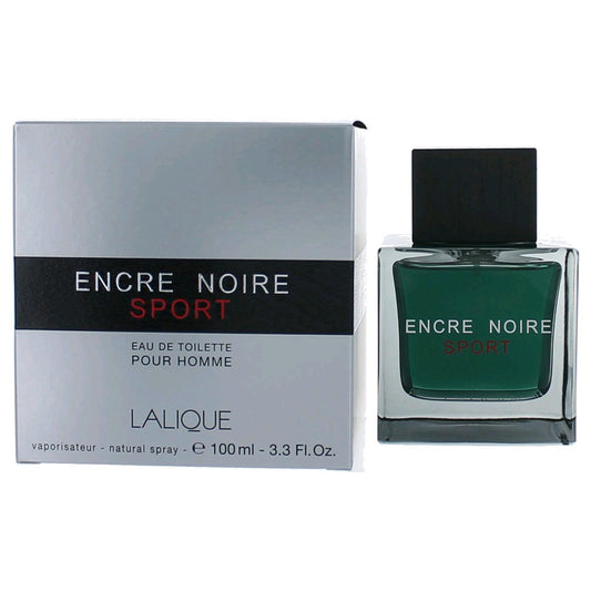 Lalique Encre Noire Sport Eau de Toilette Spray for Men 3 Fl Oz