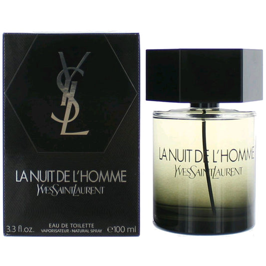 Yves Saint Laurent La Nuit De L'Homme Eau de Toilette Spray for Men 3.3 Fl Oz