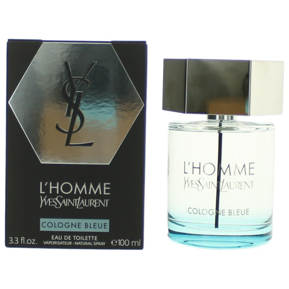 Yves Saint Laurent L'Homme Cologne Bleue Eau de Toilette Spray for Men 3.3 Fl Oz