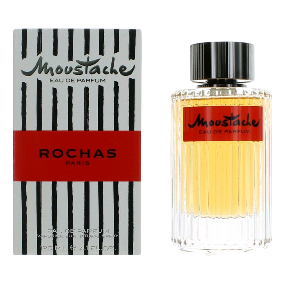 Rochas Moustache Eau de Parfum Spray for Men 4.1 Fl Oz