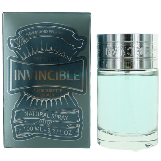 New Brand Invincible Eau de Toilette Spray for Men 3.3 Fl Oz