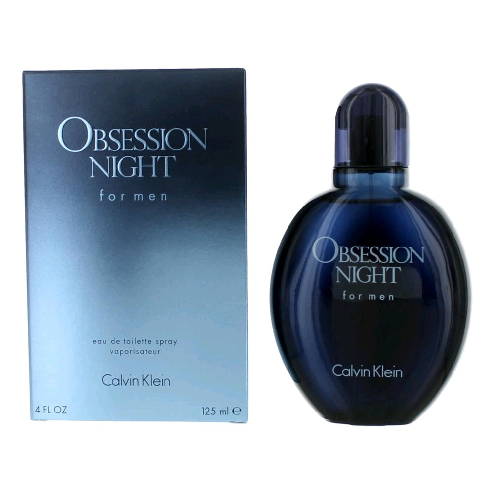 Calvin Klein Obsession Night Eau de Toilette Spray for Men 4 Fl Oz