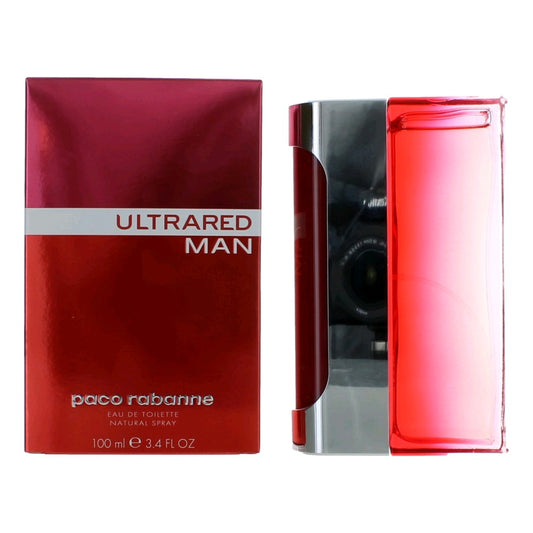 Paco Rabanne Ultrared Eau de Toilette Spray for Men 3.4 Fl Oz