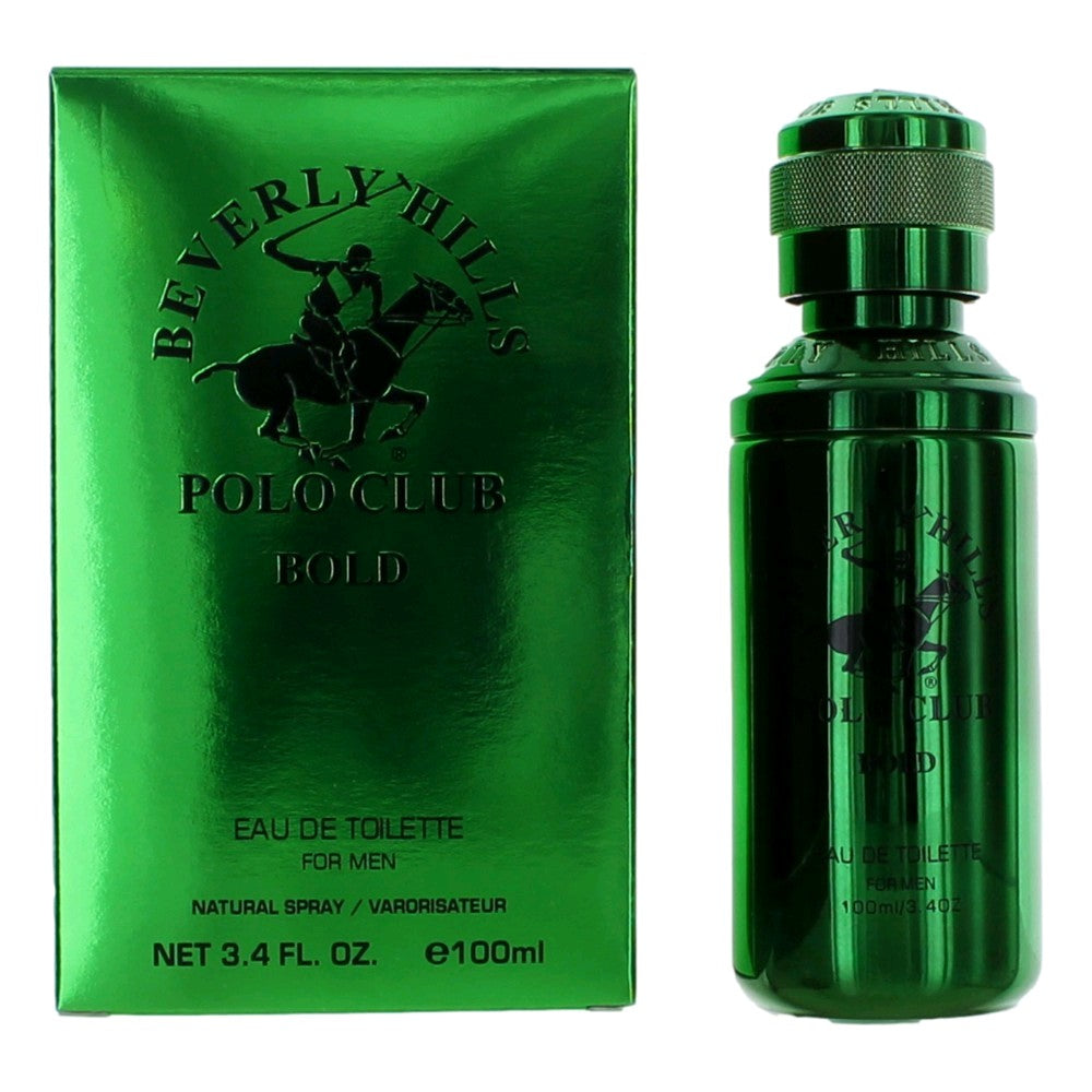 Beverly Hills Polo Club BHPC Bold Eau de Toilette Spray for Men 3.4 Fl Oz