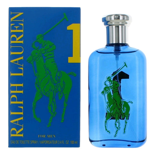 Ralph Lauren Polo Big Pony Blue #1 Eau de Toilette Spray for Men 3.4 Fl Oz