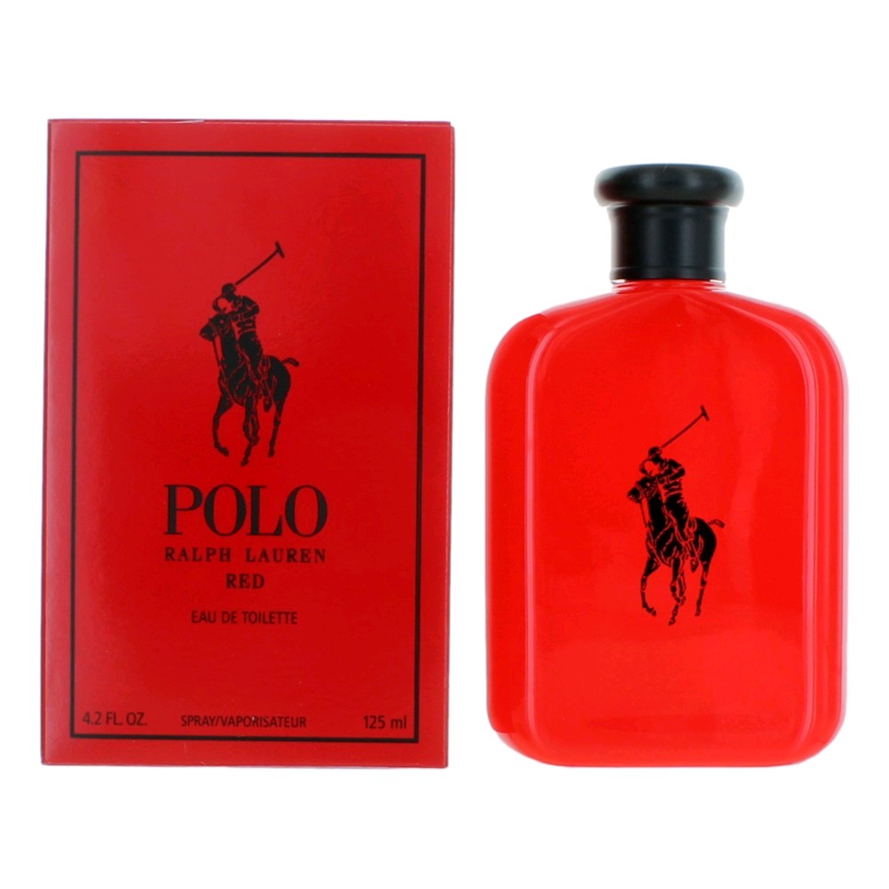 Ralph Lauren Polo Red Eau de Toilette Spray for Men 4.2 Fl Oz