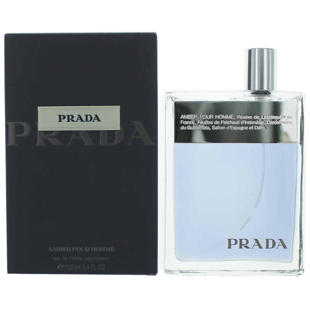 Prada Prada Amber Eau de Toilette Spray for Men 3.4 Fl Oz