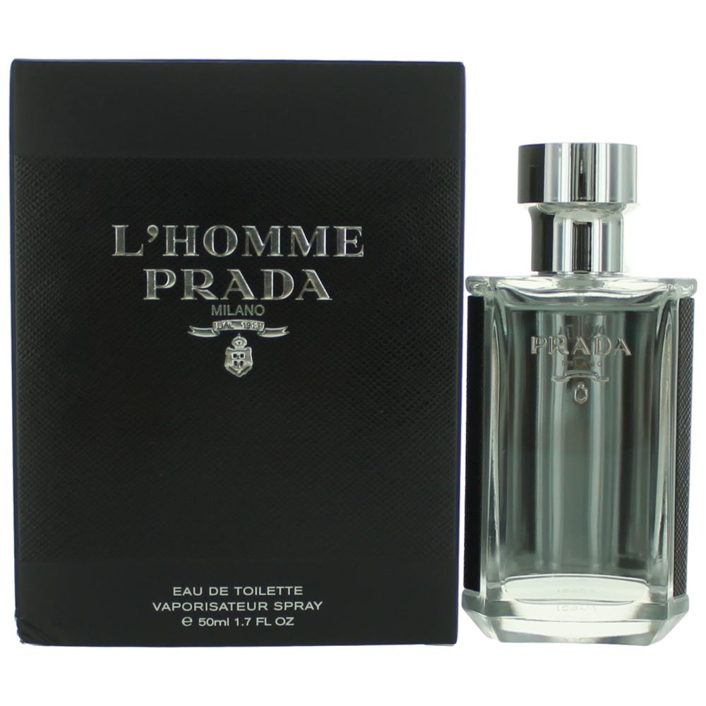 Prada L'Homme Prada Eau de Toilette Spray for Men 1.7 Fl Oz