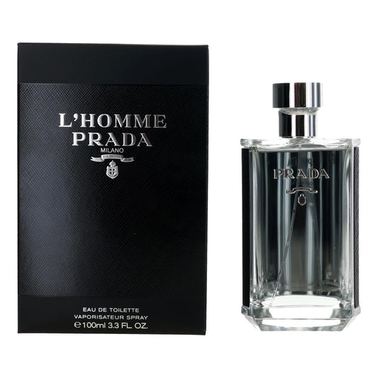 Prada L'Homme Prada Eau de Toilette Spray for Men 3.4 Fl Oz