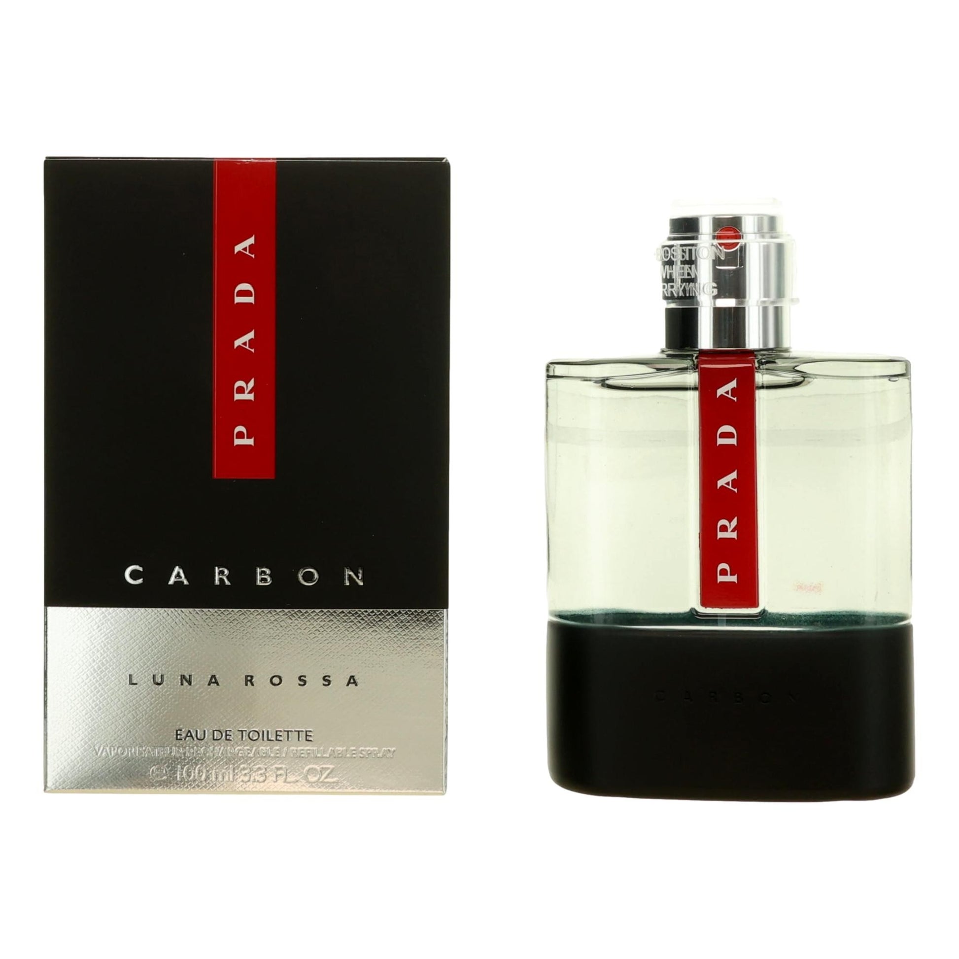 Prada Prada Luna Rossa Carbon Eau de Toilette Spray for Men 3.4 Fl Oz