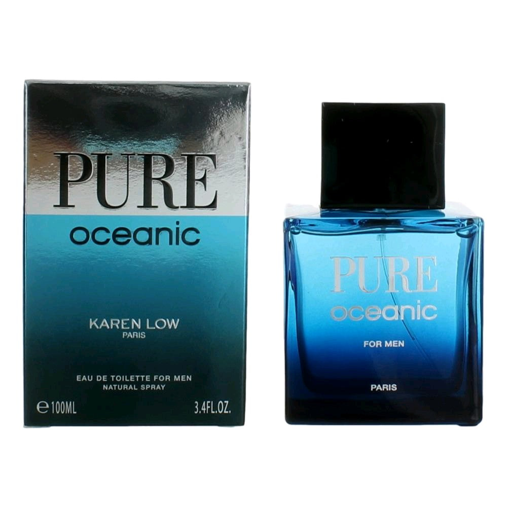 Karen Low Pure Oceanic Eau de Toilette Spray for Men 3.4 Fl Oz