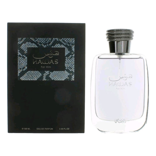 Rasasi Hawas Eau de Parfum Spray for Men 3.3 Fl Oz