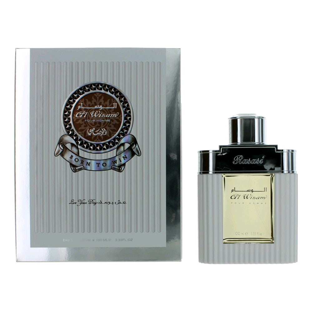 Rasasi Al Wisam Eau de Parfum Spray for Men 3.3 Fl Oz